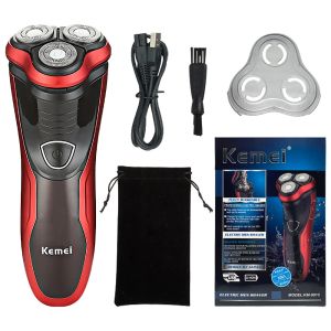 Shavers Kemei SHAVE ELETTRICO USB USB USB ricaricabile ricaricabile a rasatura galleggiante Impermeabile BEARD TRIMMER PER UOMINO