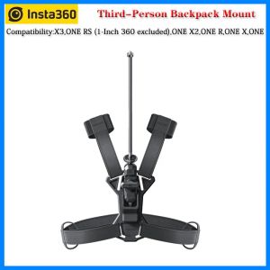 Bags Insta360 X3 ThirdPerson Backpack Mount Capture Every Angle Handsfree for Insta360 ONE X2/ONE R/ONE RS 360 Camera Accessories