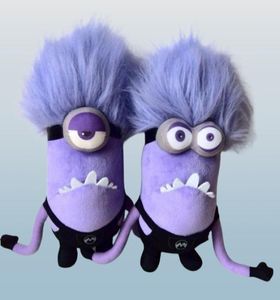 Purple Minions Plush Doll Dibakible Me Ten sam akapit zabawa wypchane zabawki Dzieci