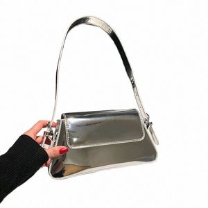 FI Liten Laser Armpit axelväskor Lyxiga designer Brand Purses och handväskor Kvinna PU LÄDER Evening Party Hand Bag Lady H6aj#