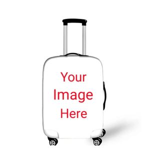 Accessories Customize Your Image Name Logo Luggage Cover Travel Accessories Elastic Suitcase Protective Covers Antidust Case Cover Trolley