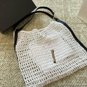 Torba plażowa trawna tkanina na torba pusta torba na zakupy designerskie torebki moda sprzęt akcesoria