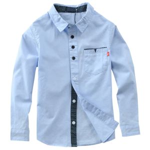 T-Shirts 2022 Sıcak Satış Çocuk Erkek Gömlek Pamuk Katı Çocuk Giysileri Marka Giysileri Çocuk En İyi Moda Çocuk Gömlek Uzun Kollu Bluz