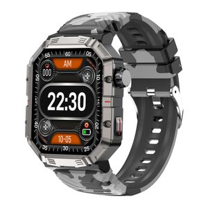 Outdoor Sports 2,02 pollici Schermo di grande schermo Bluetooth Chiamata Compass tre difesa GW55 Smart Watch