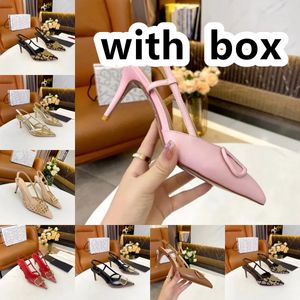 2024 Summer Designer Heel New Rivet High-Heeled Shoes Dress Shoes Women Color Patent Leather Mouth Pointed Stiletto Sexy Party 35-41