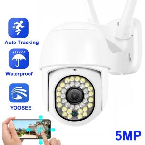 Kameralar Hontusec Yoosee HD IP Kamera 5MP WiFi PTZ Kamera Açık Mekan Su Geçirmez Wifi Güvenlik Kamerası İnsan Otomatik İzleme Gece Görüşü