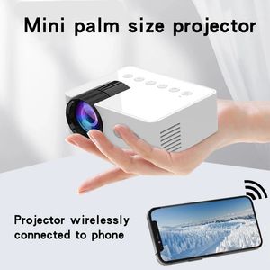 YT100 portable projector mobile phone wireless connection home movie builtin audio can be charged treasure power use 240419