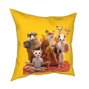 Pillow Fantastic Mr. Square Covers Home Wes Anderson Movie Case Funny Cover 40 40cm
