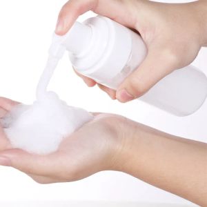 200 ml skummande plastpumpflaskor tvålskum dispenser-återfyllningsbar bärbar tom skummande handtvål Suds dispenser flaskor 11 ll