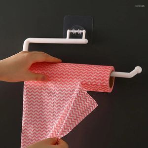 Hooks Hanging Kitchen Paper Holder Roll Rack Bathroom Towel Stand No-Drilling Toilet Home Storage Tissue Racks