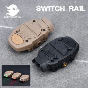 Kasklar Switch Rail Princeton Tec Kask Işık Mini Taktik LED Whitelight Kırmızı Yeşil Ir Lamba 20mm Rail Avcılık Aydınlatma Araçları