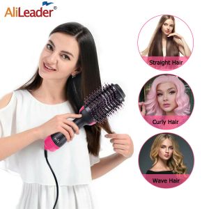 Torkare billig hårtorkborste Hot Air Brush Styler och Volumizer One Step Hair Arting Curling Iron Curler Comb Electric Brush