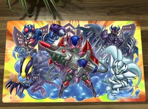 Pads YuGiOh Toon Heroes TCG Mat Anime Trading Card Game Mat CCG Duel Playmat Antislip Rubber Mouse Pad Play Mat 60x35cm & Bag