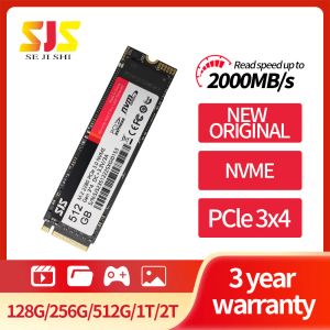 Приводы SJS New SSD NVME M.2 128GB 256 ГБ 512 ГБ 1 ТБ 2TB DRIVE SOLID HARD HARD PCIE 3.0 Диск жесткого диска 2280 Внутреннее твердовое состояние M2 для ноутбука