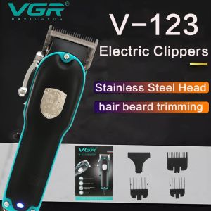 Clippers VGR V123 Electric Clippers Adjustable Wired Hair Clipper Multifunctional Electric Beard Trimming Household Hair Trimmer V123