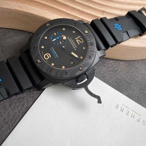 Pannerai Titta på lyxdesigner direkt för Perna Sea Stealth Automatic Mens Watch PAM00616 Ink Black