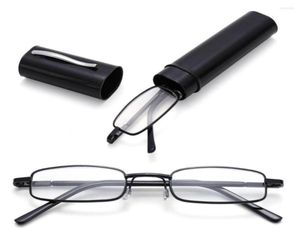 Güneş Gözlüğü Torunlu Hafif İnce Okuma Gözlükleri Tüp Kılıfı ile Erkekler İçin Mavi Işık Okuyucuları Kadınlar Mini Kompakt gözlükler1666256