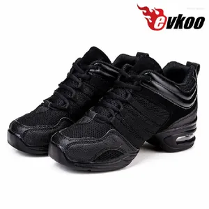 Dance Shoes Women Jazz Sneakers Hip Hop Black White Red Breathable Soft Outsole Comfortable Flexible Girls Sport J-001