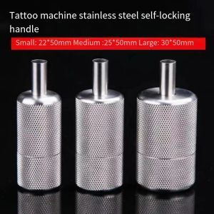 Maskin 25mm tatuering greppmotorhandtag 304 rostfritt stål runda tatueringsmaskin tatuering utrustning tatuering levererar bandagem tatuering