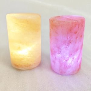 Candle Holders GIEMZA Himalayan Glow Salt Lamp For Bedroom Natural Crystal Therapy Decor Light Lampara De Sal Del