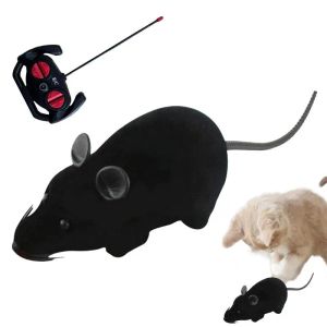 Giocattolo giocattolo robot topo gatto rc giocattolo gatto topo cigolitto per gatto topo battente a batteria alimentata dal movimento del gioco interattivo per le prede vere prede