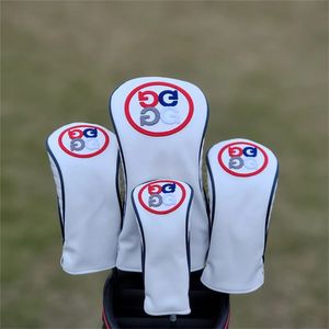 G-4 Golf Club Fashion Driver Fairway Woods Hybrid UT och Putter Iron Headcover Sports Golf Club Head Protection Cover 240409