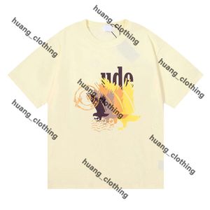 2024 Herren Rhude Shirt Summer Womens Fashion Classics Designer Tshirts Street Ruhde Loous Casual Letter Rund Hals Kurzarm T -Shirt -Baumwolldruck Rhode Shirt 764