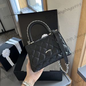 Ladies Luxury Brand Classic Mini Flay Top Co Totes Totes Hobo Skears Bags Caviar Кожаная золотая серебряная цепь сумочки с кошельком Multi Pochette Cowhide 20 см.