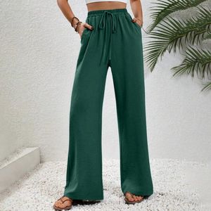 Women's Pants Wide Leg Loose High Waist Casual Trousers Woman Fashion Korean Style Solid Color Versatile Straight