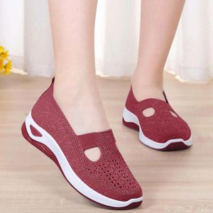 Casual Shoes Mens Lace Up Women'S Woven Orthopedic Breathable Soft Go Walking Slip On Foam Size 8