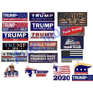 Car Stickers 18 Type New Styles Donald Trump 7.6X22.9Cm Bumper Sticker Keep Make America Great Decal For Styling Vehicle Drop Delivery Dhb6H