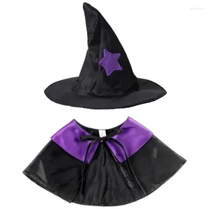 Cat Costumes Dog and Witch Costume Creative Pet Halloween Cape Wizard Hat For Small Dogs Cats Outfits