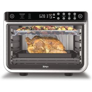 Fryers Ninja DT201 Foodi 10in1 XL Pro Air Fry Fry Digital Coutop Convection Toaster Oven con deidrata e riscaldamento, 1800 watt