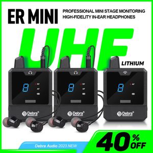 ER-Mini UHF Kablosuz Kulak İçi Monitör Sistemi Profesyonel Sahne Ses Kart Küçük Konserler Tiyatrosu için Outdoor. 240411