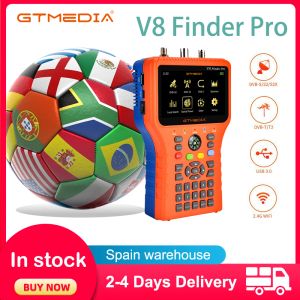 Odbiorniki GTMedia V8 FINDER PRO/MAX 4,3 cala HD Ekran LCD DVBS2X/S2/S2/T2/T/C WYDARZENIE H.264/H.265 (10 -bitowe) 7,4 V/4000 mAh Bateria baterii