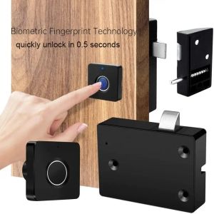 Control Smart Biometric Fingerprint Lock Free Wiring Drawer Intelligent Electronic Lock File Cabinet/Locker Door/Drawer/Shoebox Lock