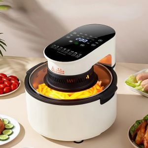 Fryers Visible Air fryers multifunction household oilfree electric fryer large capacity oven intelligent chip machine airfryers