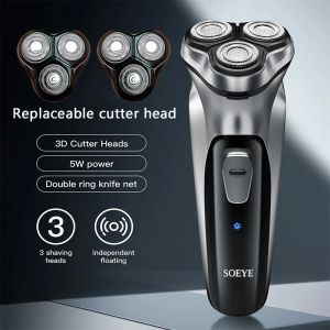 Shavers Men's Electric shaver Beard Trimmer for Men 3D Floating Blade Washable USB Rechargeable Shaving Beard Machine Electric Razor