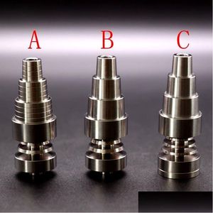 Other Hand Tools 3 Style Titanium Nail 10Mm 14Mm 18Mm 6 In 1 Infinity Domeless Nails Adjustable Male Or Female Oil Gr2 Drop Delivery Dh3Tf