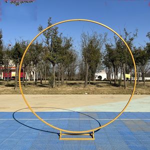 Iron Circle Wedding Arch Arch Herball Stand Outdoor Lawn Round Wedding Flower Porta Fiore Birthday Balloon Party Decor