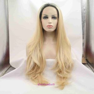 HD Body Wave Highlight Lace Front Human Hair Wigs For Women Newbook pw1010 fashion contrast color curly hair long wig lace teaching head