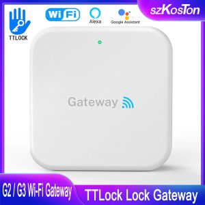 Control Ttlock App G2/G3 Wi -Fi Gateway Hub Control работает с Alexa Echo для Smart Door Lock Разблокировать Bluetooth для Wi -Fi Converter