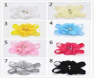 10 pezzi per capelli in pizzo con boutique di fiori di perle che splende bling con clip per capelli a clip per bambini accessori per capelli fj0079446719