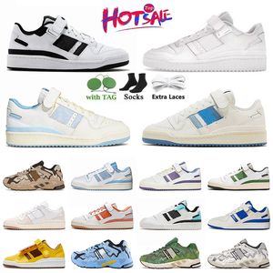 Designer Casual Shoes Forum Low x Bad Bunny Mens Frauen Luxus laufende Ostergeische Braun Back to School Ice Blue Grey Classic Green Suns Trainer Sneakers 36-45