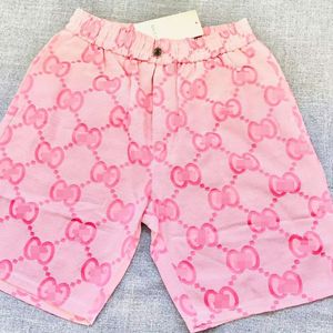 Alphabet Pink Age Reducing Shorts Jacquard Embroidery Light Luxury Trend Outer Wear Sports Casual Printed Skinny Pants