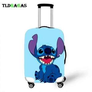 Accessoires Elastic Gepäckschutzschutzgehäuse für Koffer Schutzabdeckung Trolley -Fälle deckt 3D -Reisezubehör Stich Muster T21 ab