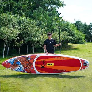 Deska surfingowa bezpłatna wysyłka nadmuchiwana stojak na płytę łopatkową Supboard Paddleboard Padel Water Sport z pompą Wodoodporne torba łopatki płetwy pływanie