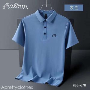 Malon męskie Tshirty Summer Haftowane Malbon Golf Polo Shirt Men Men Mens Męs