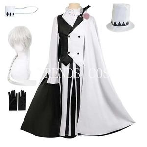 Anime kostymer nikolai gogol cosplay come hatt peruk nikorai kappa stor storlek nikolai gogol full set inkluderar överrock hatt ögon patch y240422