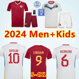 S-4XL 2024ベネズエラサッカージャージナショナルチームロンドン24 25 SOTELDO SOSA RINCON CORDOVA CASSERES BELLO JA.MARTINEZ GONZALEZ OSORIO His Men Kids Football Shirt